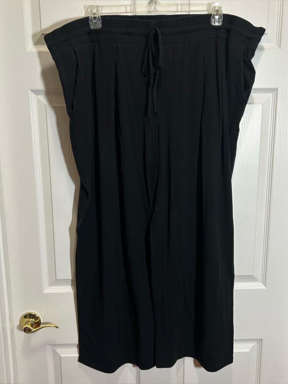 AnyBody Black Stretch Lounge Pants with Elastic Waistband